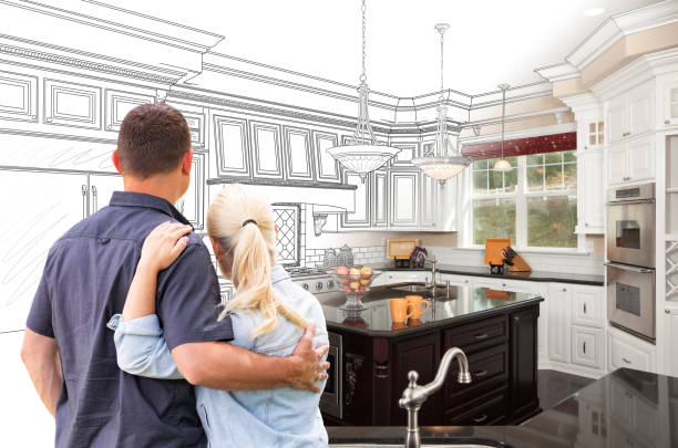 Professional Kitchen Island Installation technician working in Kenmore, WA
